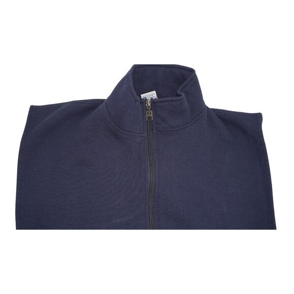 Vintage Russell Athletic USA Navy Zip Fleece Vest Size - Picture 6 of 12